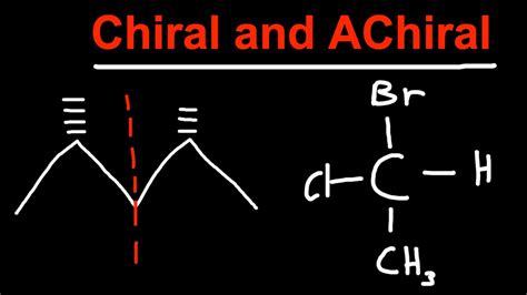 how to identify chiral and achiral molecules